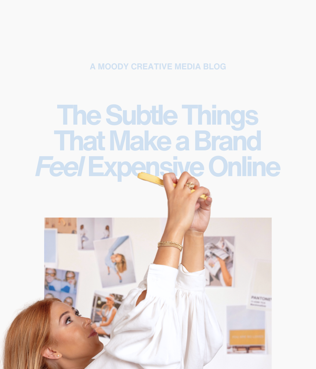 The subtle things that make a brand feel expensive online